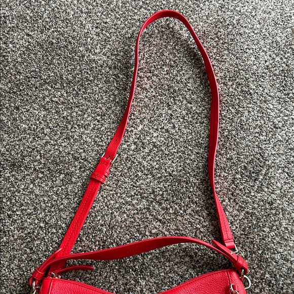 Kate Spade Leather Hobo Crossbody Bag in Red | Hobo | Crossbody | Kate Spade - Picture 4 of 13